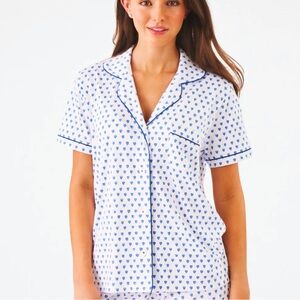 Size Small Blue Hearts Roller Rabbit Top